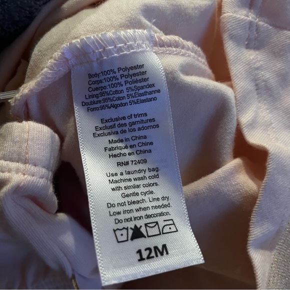 Rosie Pope Girls' Mesh Tutu Blush Rose Gold & Gold Size 12M NWT - Picture 9 of 10